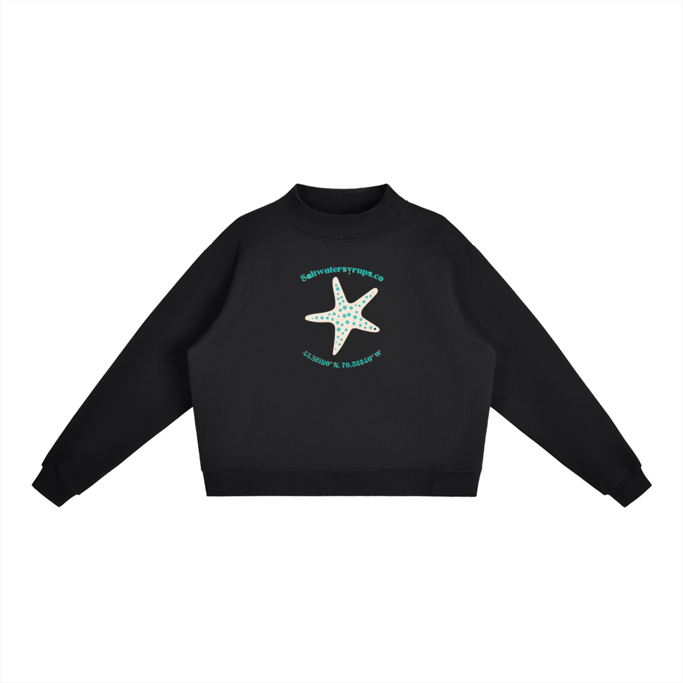 SS Fleece Mock-Neck Crew Sweatshirt