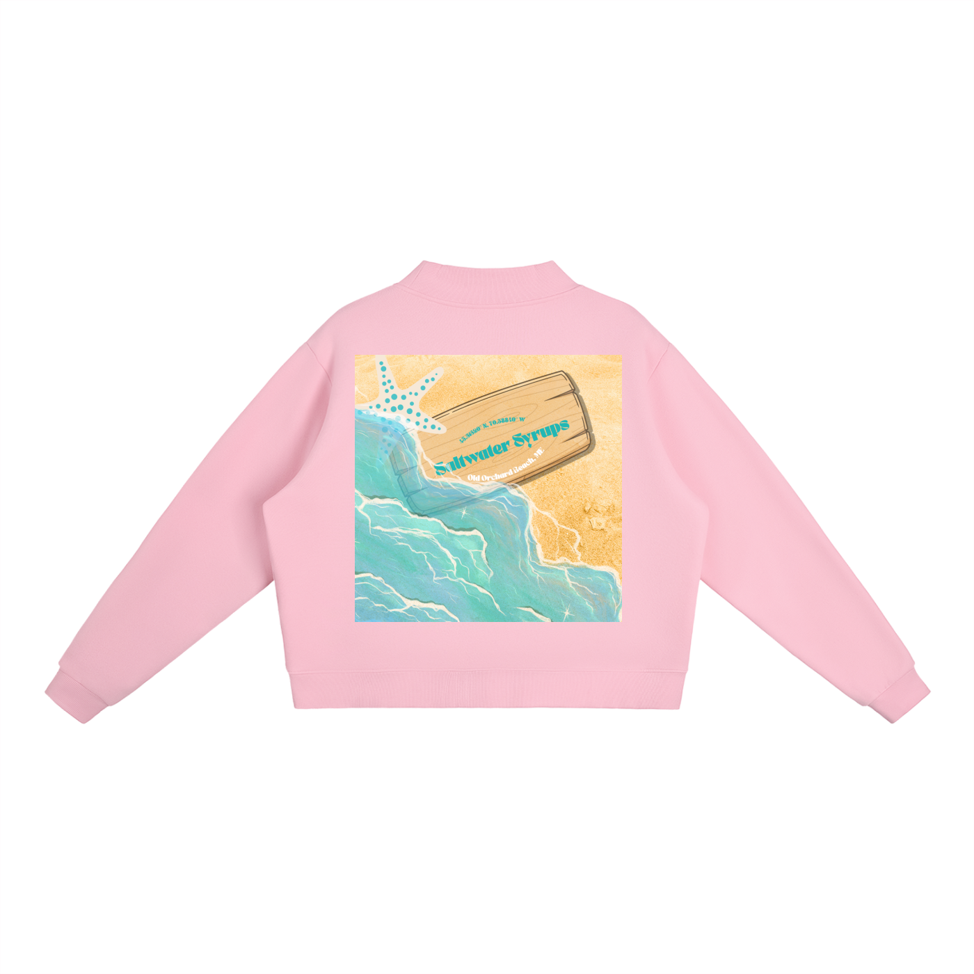 SS Fleece Mock-Neck Crew Sweatshirt