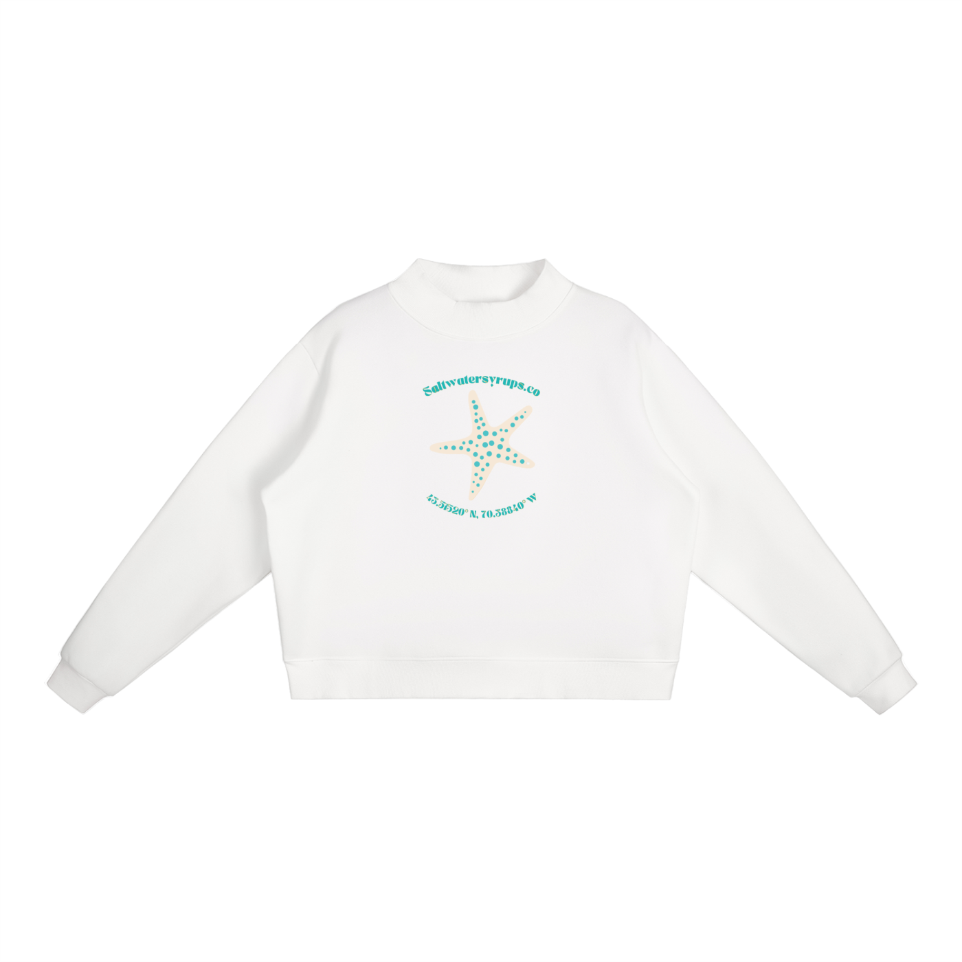 SS Fleece Mock-Neck Crew Sweatshirt