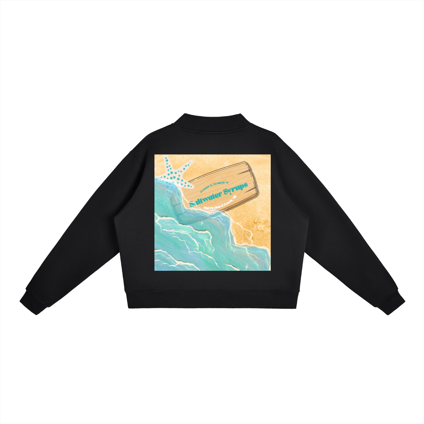 SS Fleece Mock-Neck Crew Sweatshirt