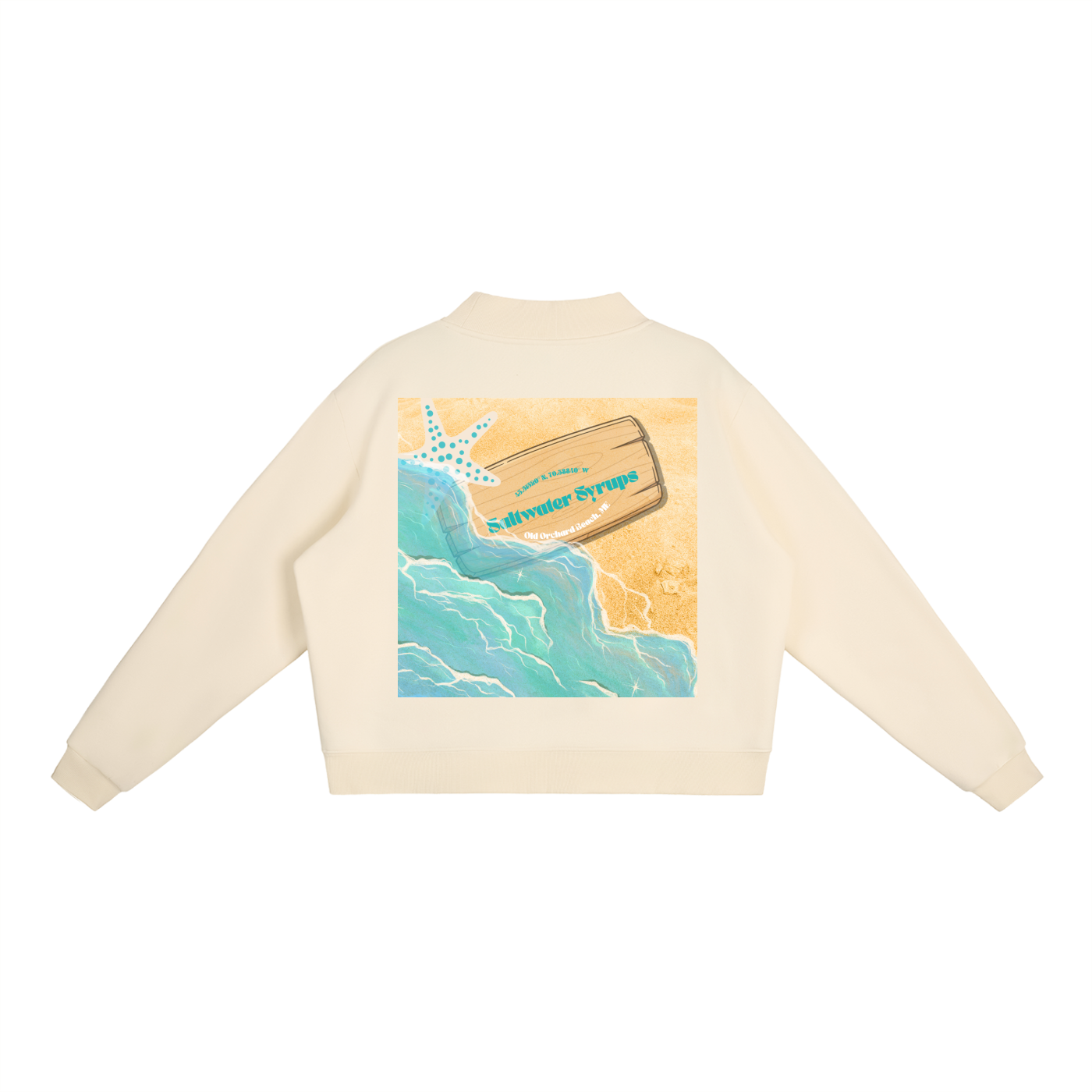SS Fleece Mock-Neck Crew Sweatshirt