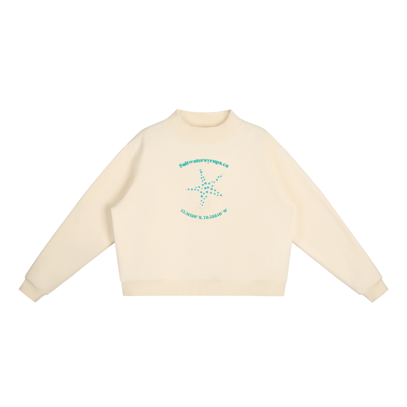 SS Fleece Mock-Neck Crew Sweatshirt