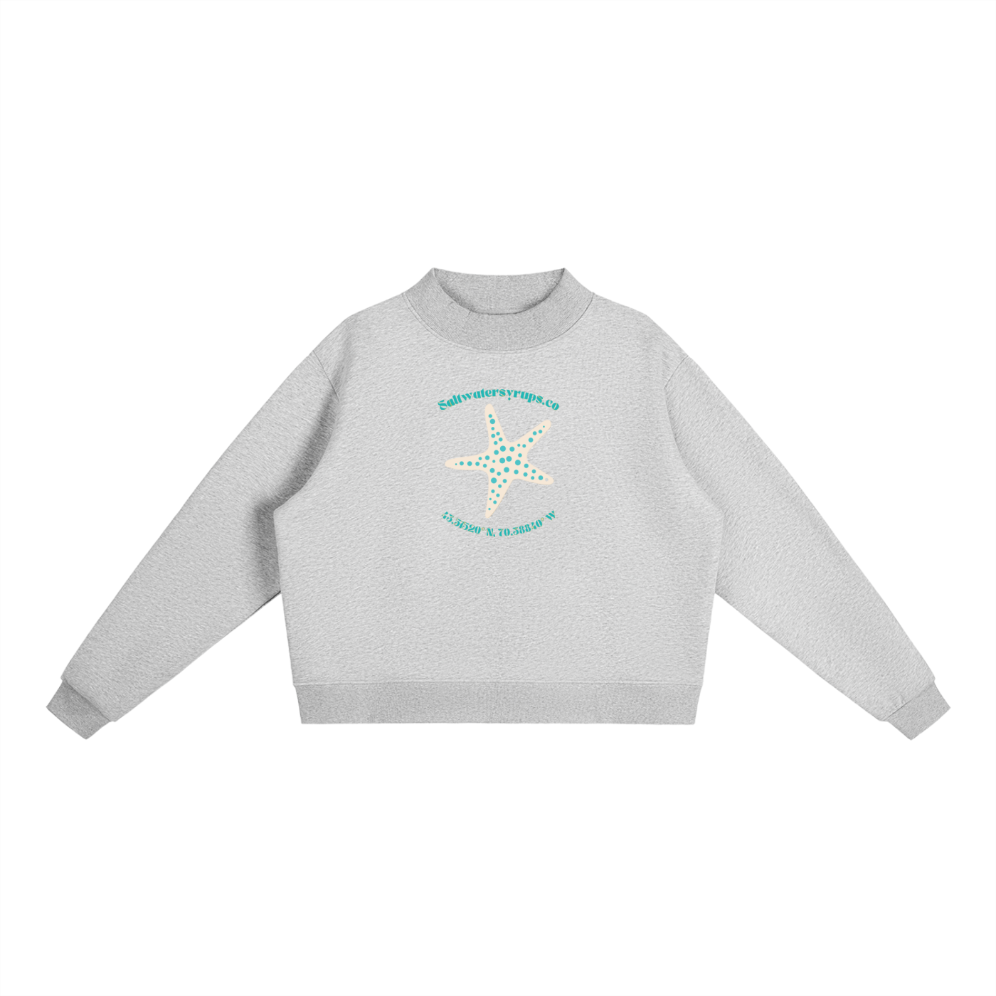 SS Fleece Mock-Neck Crew Sweatshirt
